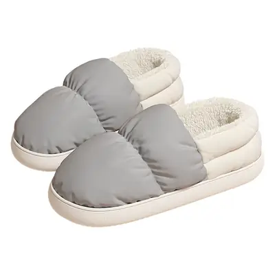 Men's Waterproof Fleece Slip-On Winter Shoes 2.5cm Soft