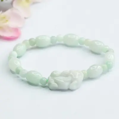 Guan Yu Jadeite Bracelet Green Natural Grade