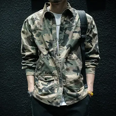 Men's 2022 Camouflage Long Sleeve Jacket