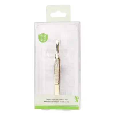 Stainless Steel Eyebrow Razor with Flat Beveled Edge