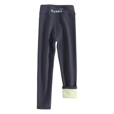 Baby Girls Velvet Leggings Black Plus Size One-Piece Tights
