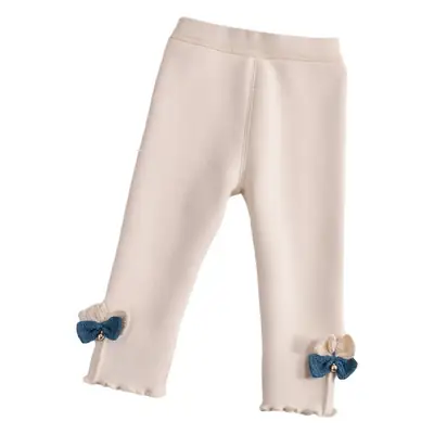 Girls Velvet Leggings Winter Warm One-Piece Pants