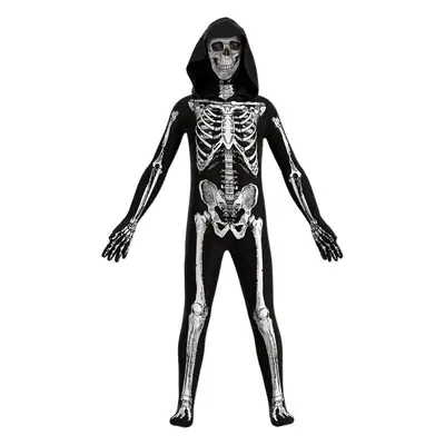 Children's Horror Skull Tights Halloween Costume Skeleton Jumpsuit