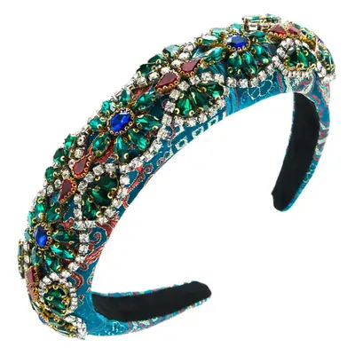 Wide Brim Glass Diamond Hairband for Women