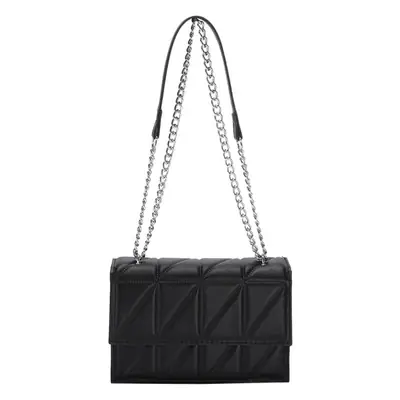 White Rhinestone Chain Mini Crossbody Bag