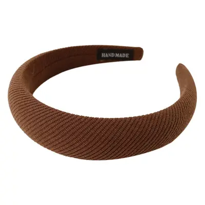 Wide-brimmed sponge hairpin hairband women's high-grade pressure-sensitive hair headdress 2022 Net Red new high cranial top autumn and winter headband