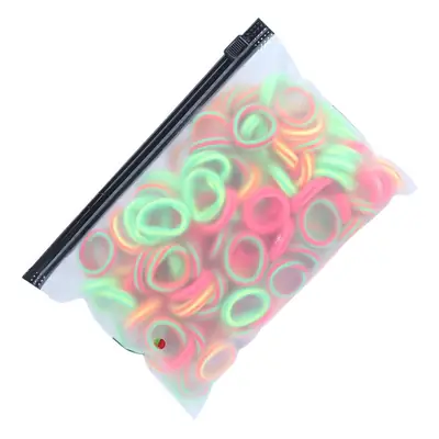 Kids Hair Bands Rubber Elastic High Color 100 Pcs