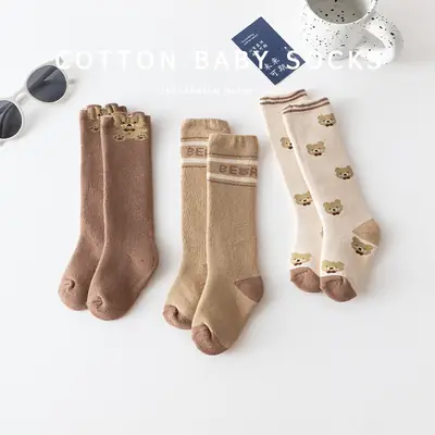 Cotton Baby Socks Warm Fleece Lined Newborn Male Female