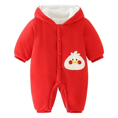 Baby Cotton Padded Hooded Jumpsuit Light Green