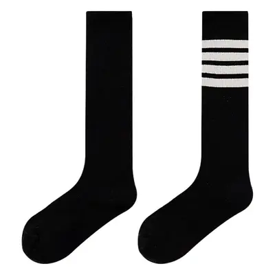 Black Cotton High Heel Socks for Girls, 1 Pc, Spring Autumn, Korea Style