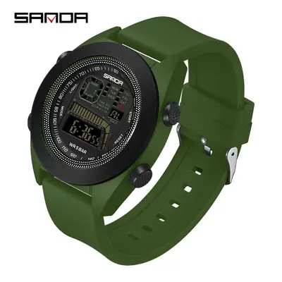 Sanda Multifunctional Digital Watch for Teens Black White Red Blue Green Blue Yellow