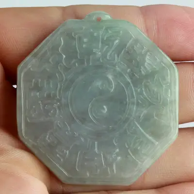 Jadeite Aizu Dry Dui Li Zhen Xun Kan Gen Kun Bagua Pendant Zhouyi Bagua Yu Pei Jewelry Wholesale