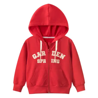 Red 27 Home Girls Hooded Coat Autumn 2024