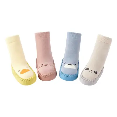 Pink Baby Foot Covers with Non-Slip Soles