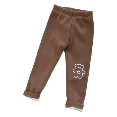 Korean Children's Wool Pull-up Leggings Warm Winter Pants