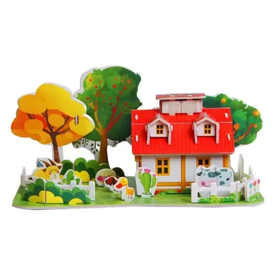 3D Tropical Cabin Puzzle for Kids Educational Toy