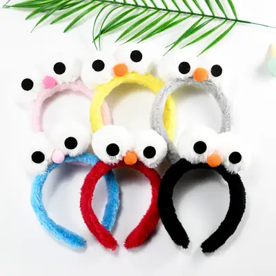 Plush Big Eyes Headband for Girls Boys