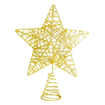 Golden 5-Pointed Star Christmas Tree Decoration
