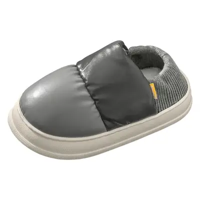 Women's Fleece Lined Winter Slippers Grey