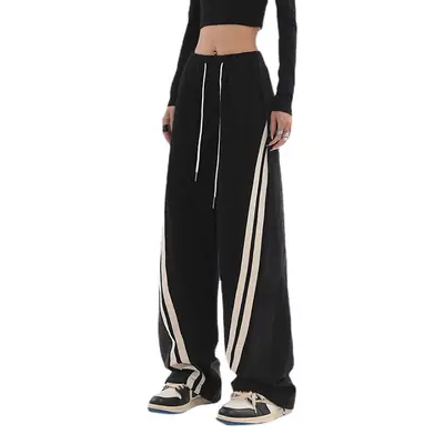 Women's 2023 Blue Jeans American Style Loose Wide-leg Pants