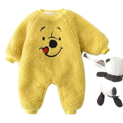 Newborn Baby Fleece Hooded Outfit White Bear Design