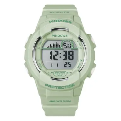 Waterproof Green Digital Watch for Men Women