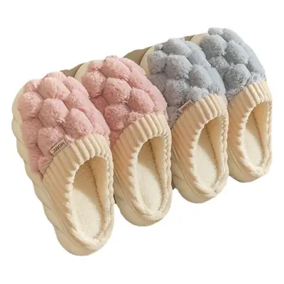 Cotton Wool Slippers for Women Winter Warm Non-Slip