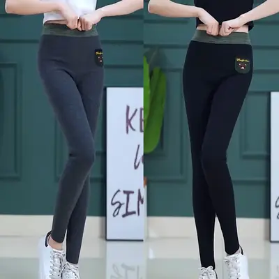 Lamb Wool Bear Butt Lifting Leggings Women Slim Fit
