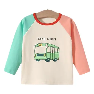 Children's Camouflage Long Sleeve T-Shirt with Camouflage Truck Design