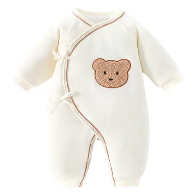 Newborn Butterfly Pajamas White Cotton 0-6 Months