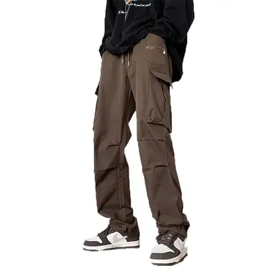 Men's Windproof Waterproof Cargo Pants Brown