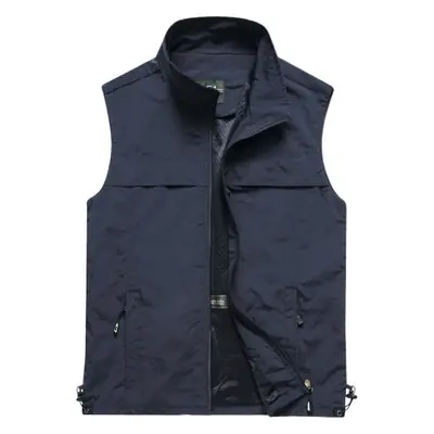 Green Reflective Emergency Vest with Multi-Pockets