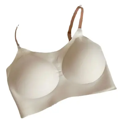 Black Seamless Fixed Cup Push-Up Bra for Women