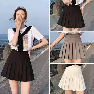 Black Pleated Skirt Women's Summer 2022