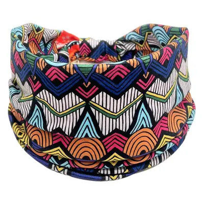 Bohemian Wide Rim Hair Band with African Print