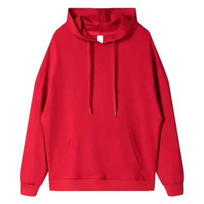 300g Cream Hooded Cotton Sweater with Drawstring