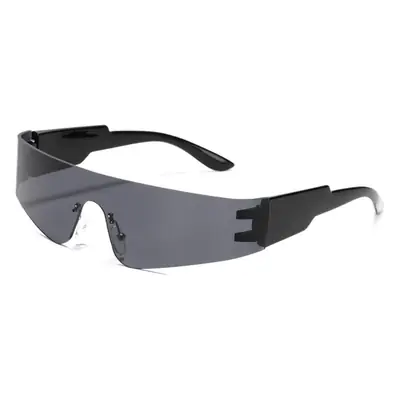 Women Sunglasses Black Rimless Y2K Style