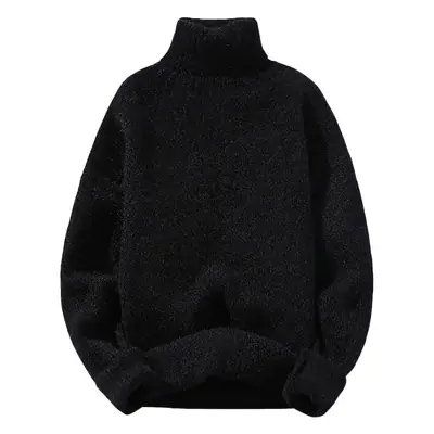 Men's 2022 High Collar Golden Mink Sweater
