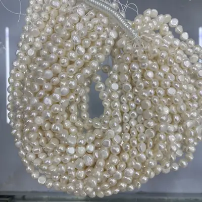 9-10mm Natural Freshwater Pearl Loose Beads Baroque Shape