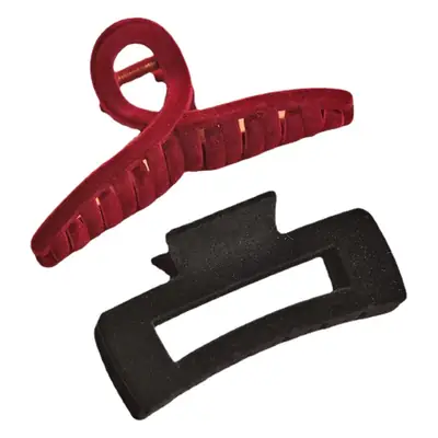 Red French Retro Hairpin for Women Large Back