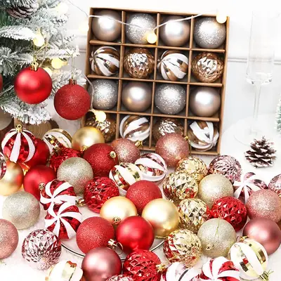Christmas Balls Matte Painted 6cm Multi Pack