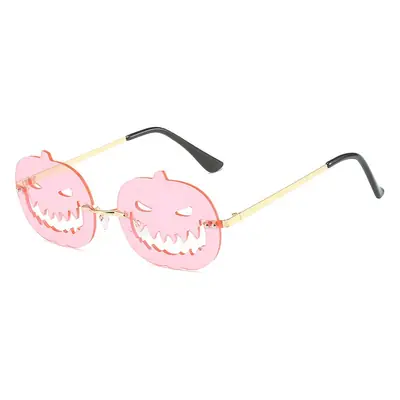 Halloween Pumpkin Sunglasses for Men Women Oval Large Frame