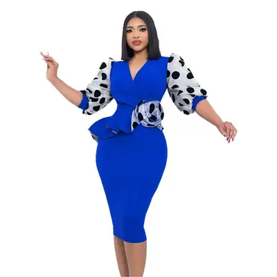 European American Cross-Border Women's 2024 Pencil Skirt Dress