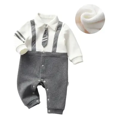 Baby Spring & Fall Jumpsuit Preppy Style One-Year-Old