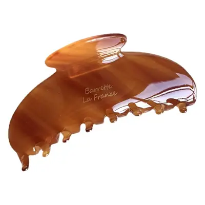 Spring & Summer Brown Acetate Shark Hair Clips Large