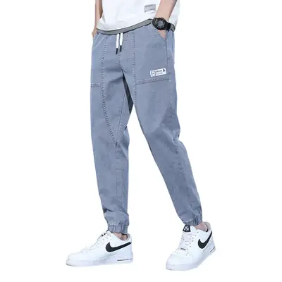Men Slim Fit Cropped Jeans Spring Autumn Loose