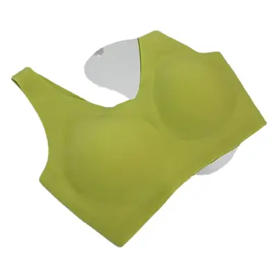New French Seamless Push-Up Bra Green