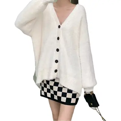 2025 Knitted Cardigan for Women Large Size