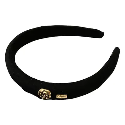 Women's Camellia Headband with Gold Plated Detail