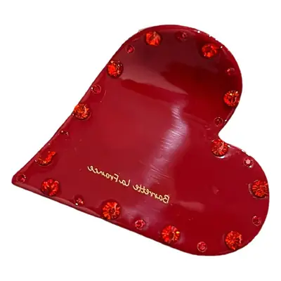 Heart Shaped Rhinestone Hairpin Clip Small